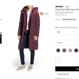 Cole Haan Signature Quilted Puffy Coat